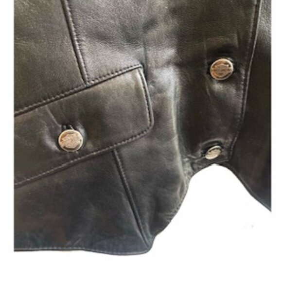 NWT*HARLEY DAVIDSON BUTTER SOFT BLACK VEST/TOP EMBELLISHED BACK! M - Picture 6 of 6